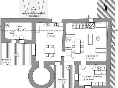 Plan rez de jardin projet
