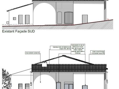 Façade Sud projet