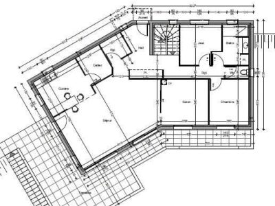 plan d'architecte maison traditionnelle