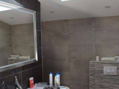 Salle de bain d'une maison, projet de réhabilitation énergétique