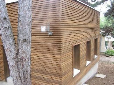 Zoom sur l'extension de l'habitation existante, Montéléger (26)